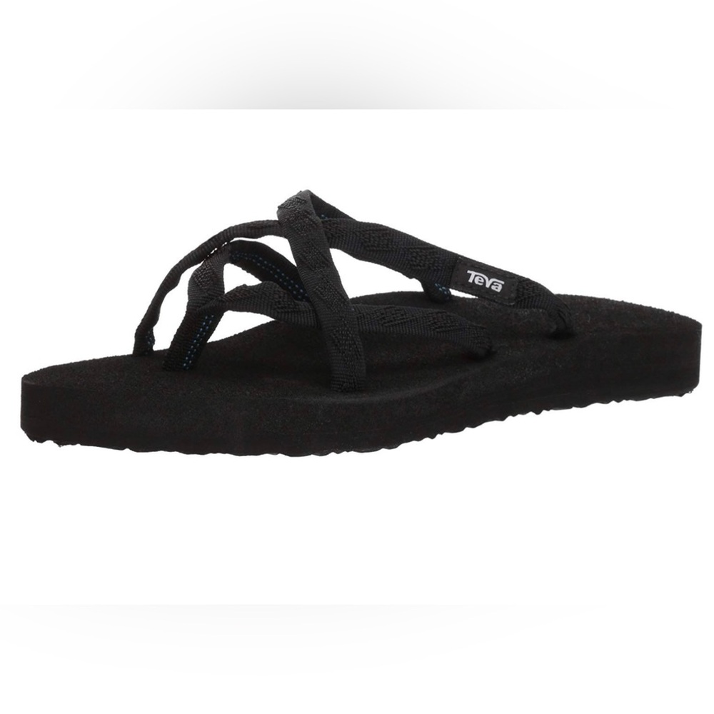 Teva Women's Olowahu Black Flip-Flop Sandals Size 6